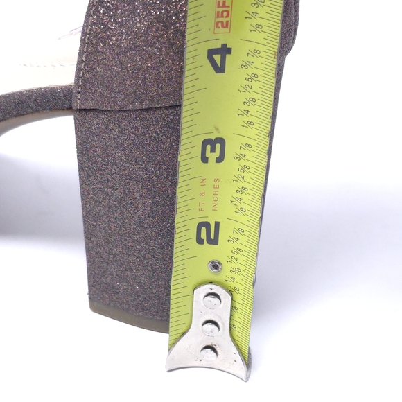 Bandolino Armory Bronze Glitter Strappy Heeled Sandals Size 10M - Picture 11 of 12